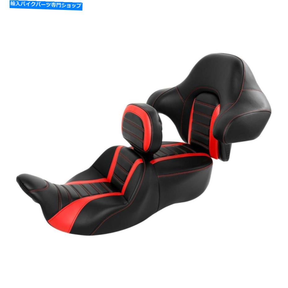 シート 運転席旅客席の背もたれの背もたれのパッドフィットのためのハーレートライロードストリートグライド14-21 20 Driver Passenger Seat Backrest Pad Fit For Harley Tri Road Street Glide 14-21 20