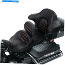 シート 運転席の助手席w /背もたれのフィットハーレーツーリングロードグライド14-21ブラック Driver Passenger Seat w/ Backre...