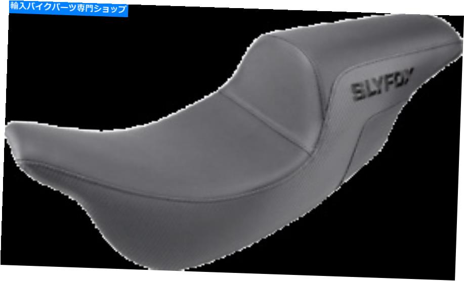 シート Slyfox Black Proシリーズ2アップオートバイシート08-20ハーリーツーリングFLHR FLHX FLTR Slyfox Black Pro Series 2 up Motorcycle Seat 08-20 Harley Touring FLHR FLHX FLTR