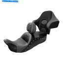 シート ハーレーツーリング2014年後半のバックレストフィットのドライバーの助手席 Driver Passenger Seat with Rider Rear ...