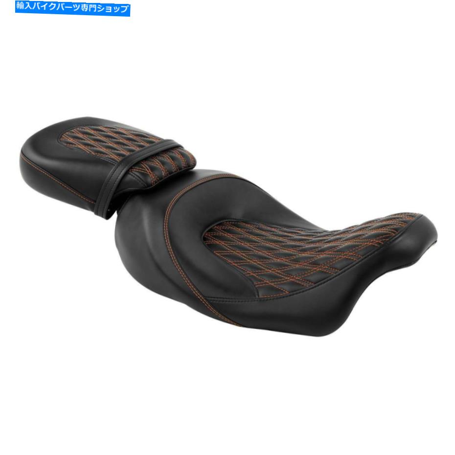 シート ハーレーエレクトロロードグライド2009-2021のためのブラックドライバー旅客ピリオンシートフィット Black Driver Passenger Pillion Seat Fit For Harley Electra Road Glide 2009-2021