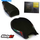 シート Ducati 848 1098 1198 Gel 2008-2013 Luimoto Front Rake Suede Ducati 848 1098 1198 Seat Covers with Gel 2008-2013 Luimoto Front Rear Suede