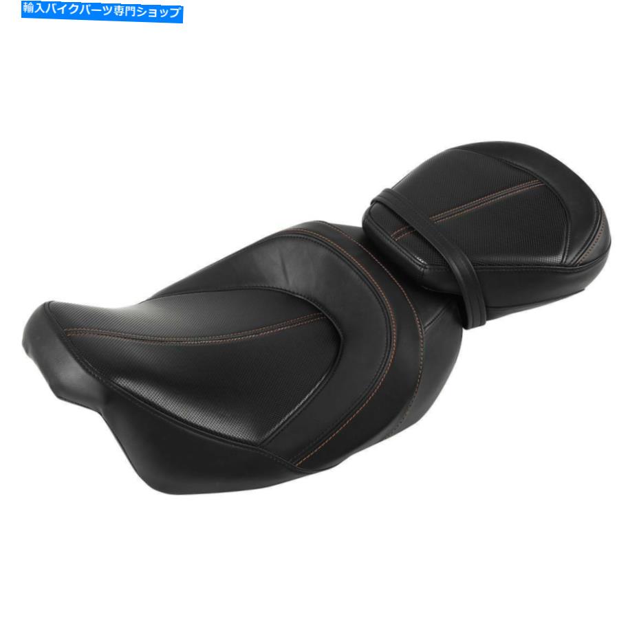 シート ハーレーツーリングロードキンググライド2009-2021のためのドライバー＆旅客ピリオンシートフィット Driver & Passenger Pillion Seat Fit For Harley Touring Road King Glide 2009-2021