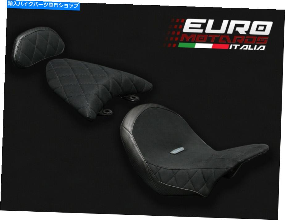 シート ルイモトスエードシート＆カウルカバーはドゥカティX Diavel 16-18のための快適な座席にフィットの快適なシート Luimoto Suede Seat & Cowl Covers Fit Comfort Seat Only For Ducati X Diavel 16-18