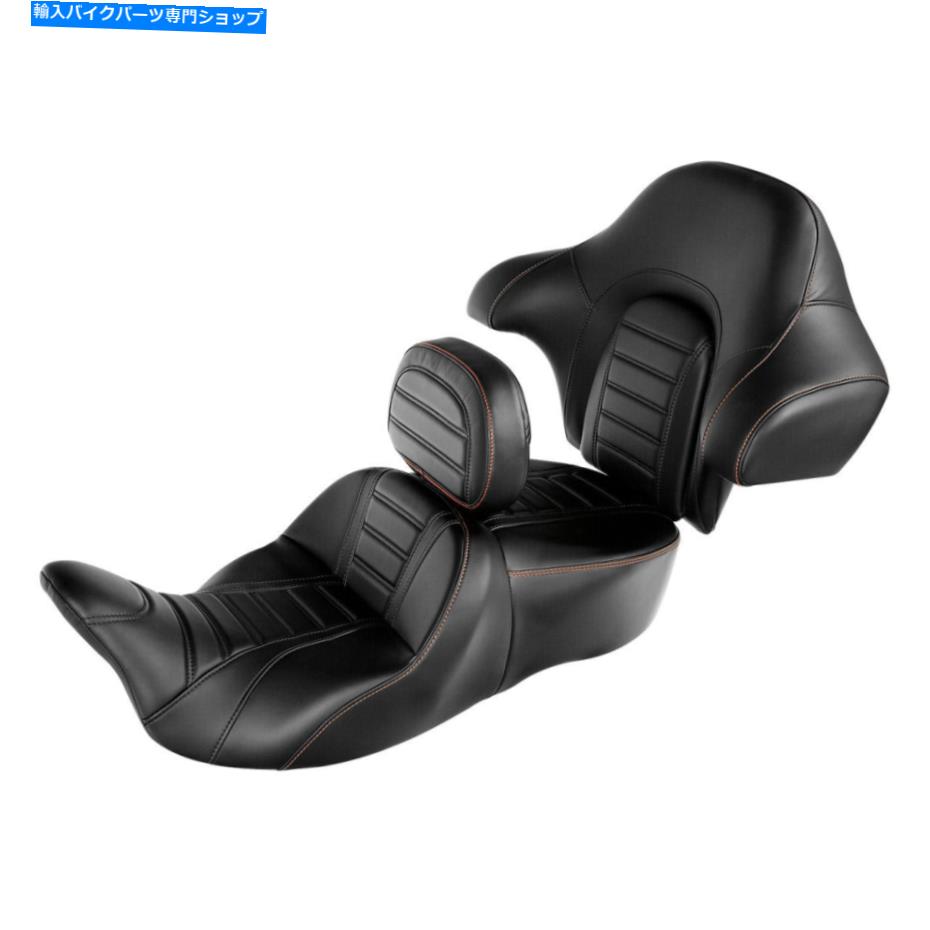 シート 運転席旅客席の背もたれの背もたれパッドフィットはハーレーツーリングElectra Glide 14-2021 Driver Passenger Seat Backrest Pad Fit For Harley Touring Electra Glide 14-2021