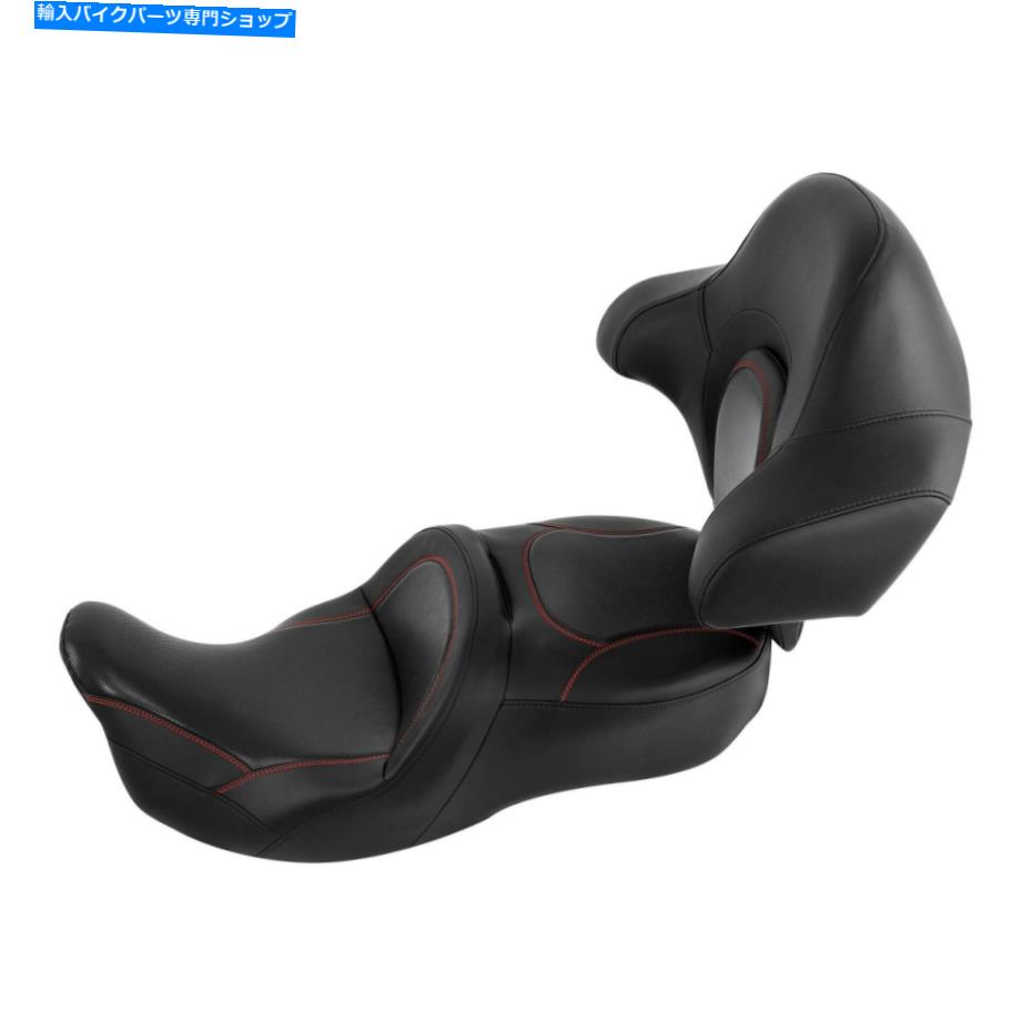 シート ワンピースドライバーの助手席W /ハーレーツーリング14-21のための乗客パッドフィット One Piece Driver Passenger Seat w/ Passenger Pad Fit For Harley Touring 14-21