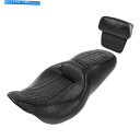 シート ハーレーツーリングロードキング14-21のためのバックレストパッドの切り上げのバックレストパッドフィット Rider Passenger Seat Chopped Backrest Pad Fit For Harley Touring Road King 14-21