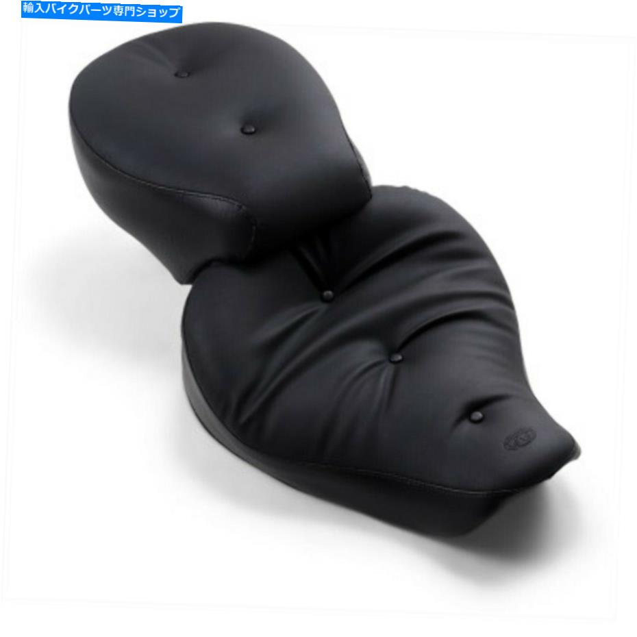 シート マスタングワイドリーガルツーリングピロー2アップワンピースシート1996-2003ハーレーダイナFXD Mustang Wide Regal Touring Pillow 2 Up One Piece Seat 1996-2003 Harley Dyna FXD