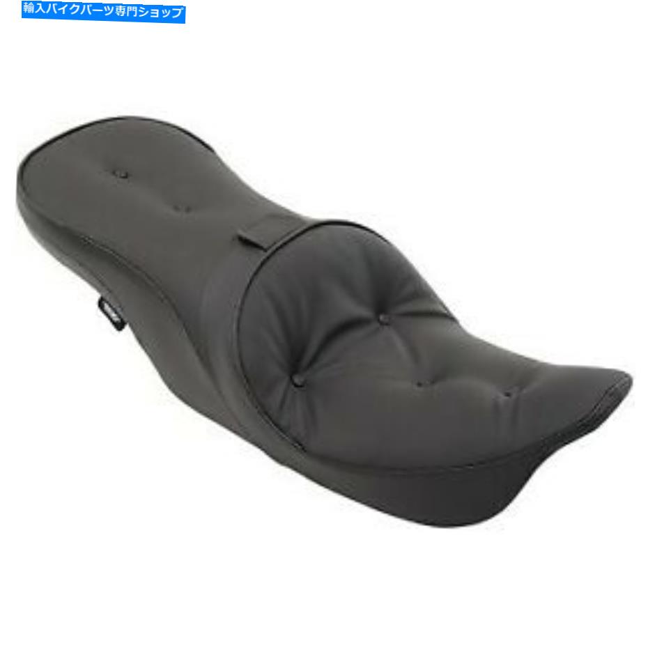 シート 97-07 FLHRのための薄型ツーリングピローシートフォワードポジション Drag Specialties Low-Profile Touring Pillow Seat Forward Position for 97-07 FLHR