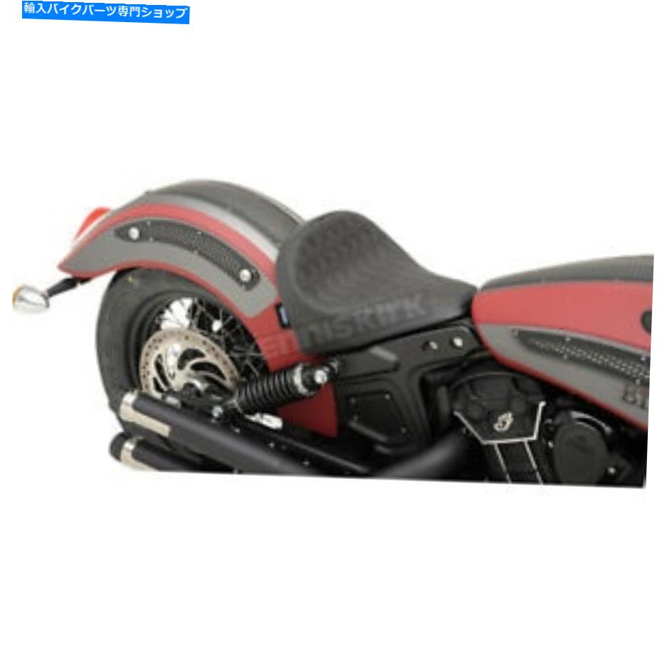 シート ドラッグスペシャリブラックダイヤモンドステッチボバースタイルフロントソロシート - 0810-1987 Drag Specialties Black Diamond Stitch Bobber-Style Front Solo Seat - 0810-1987