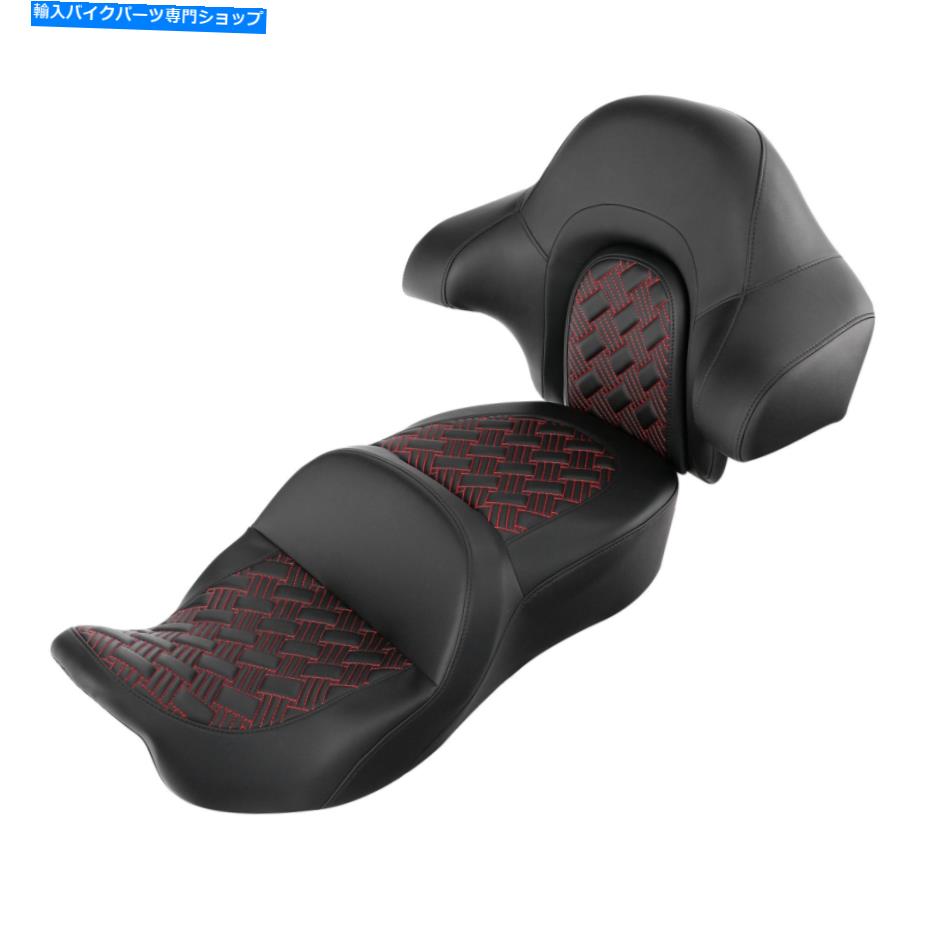 シート 運転席座席＆キングパックの背もたれのパッドフィット14-21 17 Driver Passenger Seat & King Pack Backrest Pad Fit For Harley Road King 14-21 17