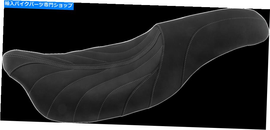 シート マスタングブラックグレーリバエジャイクリティオートバイシート08-20ハーレーツーリング Mustang Black Gray Revere Journey Gravity Motorcycle Seat 08-20 Harley Touring