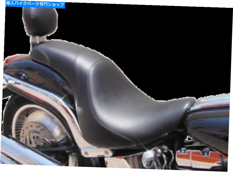 シート Danny Grey Black Reather平日2議席08-19ハーリーツーリングFLHR FLHX Danny Gray Black Leather Weekday 2 Up Seat for 08-19 Harley Touring FLHR FLHX
