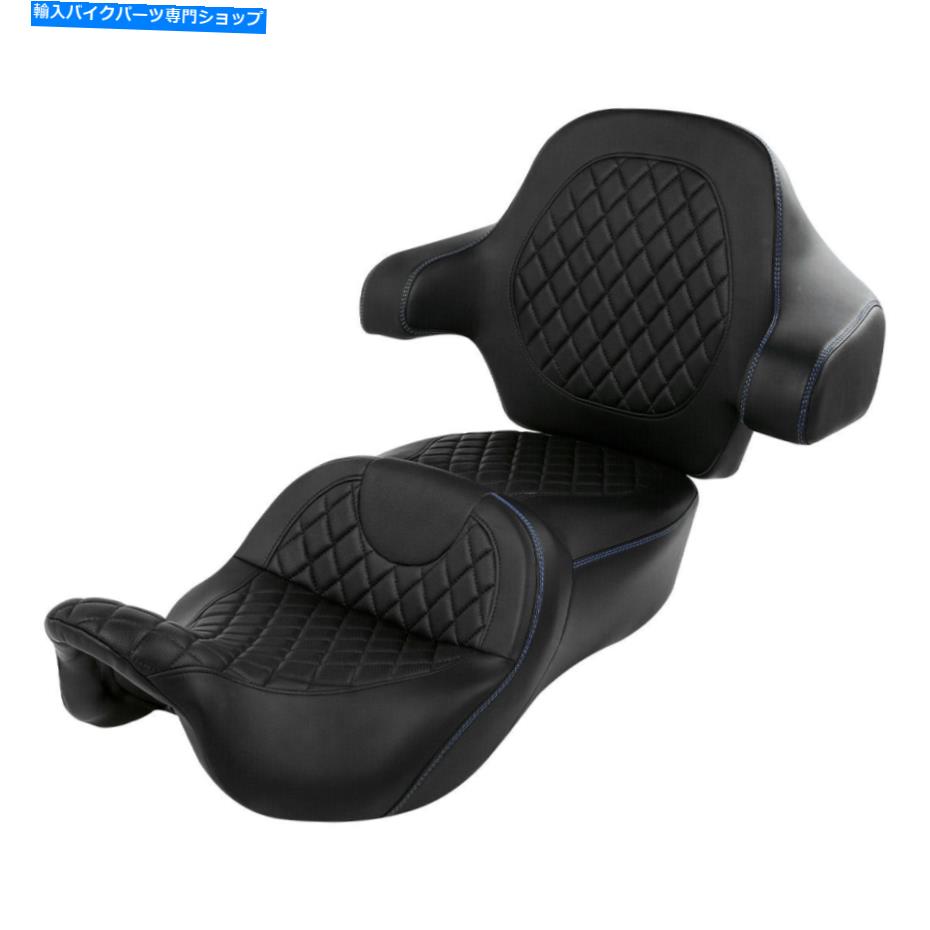 シート 運転席の助手席座席とラップバックレストフィットのハーレーツーリング2014-2021アメリカ Driver Passenger Seat & Wrap Around Backrest Fit For Harley Touring 2014-2021 US