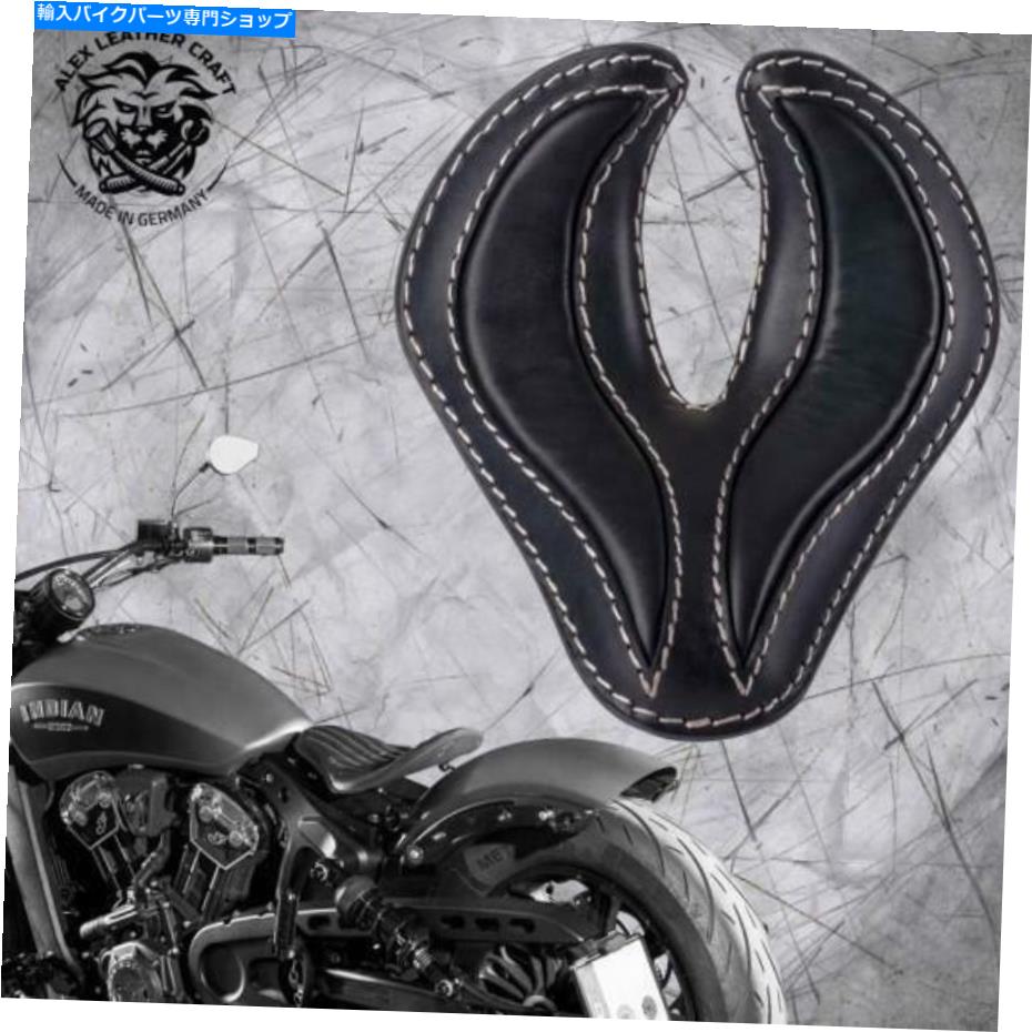 シート Bobber Seat Indian Scout?頂点キット＆スプリングス「キングコブラ」ブラック付き Bobber Seat Indian Scout since`17 with mounting kit & springs 