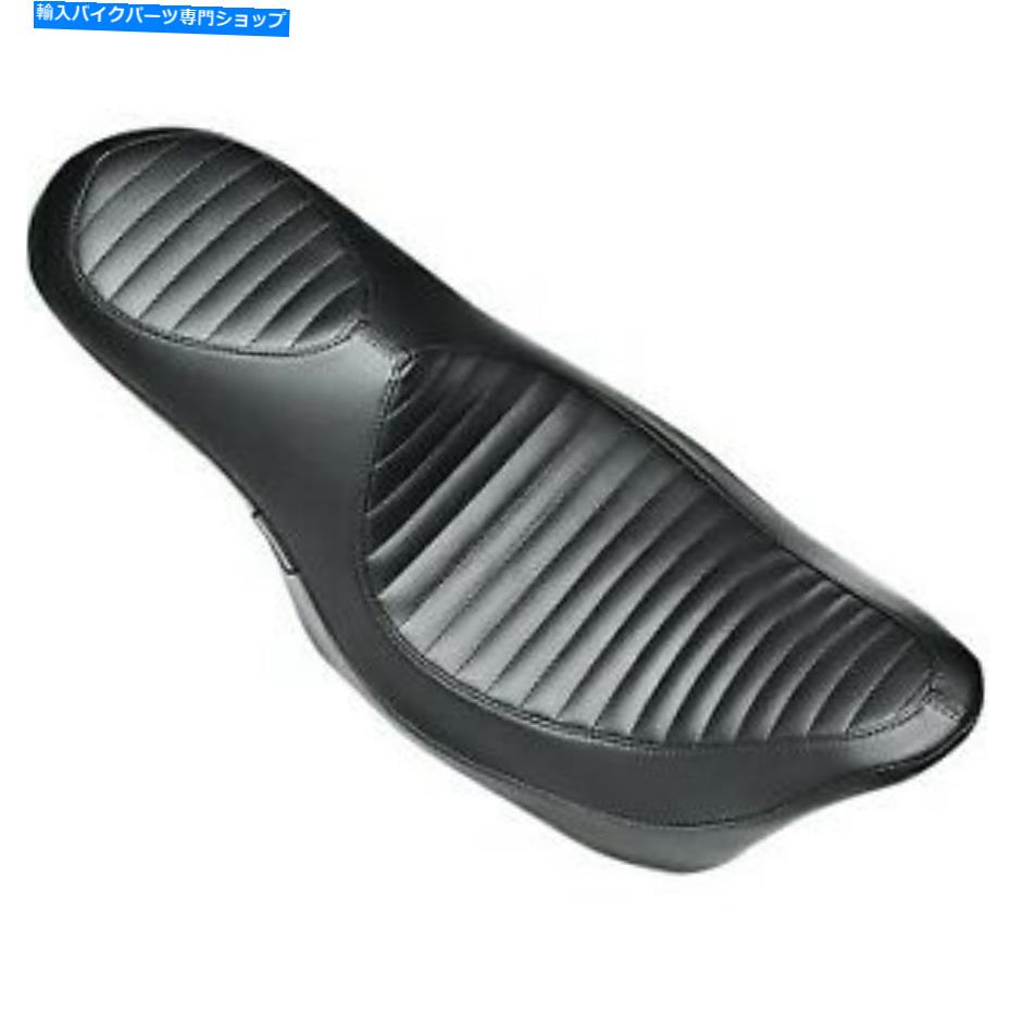 シート ハーレーツーリング08-20のためのレパラの悪役スティッチ2アップシート LePera Villain Pleated Stitch 2-Up Seat for Harley Touring 08-20