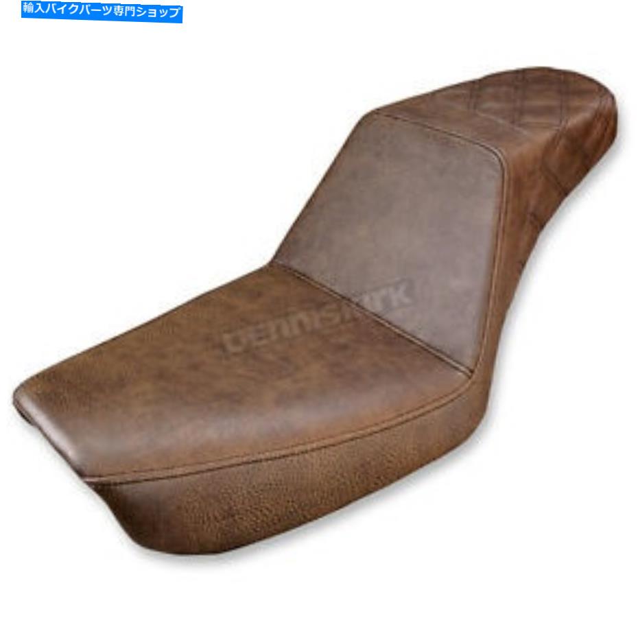 シート サドルメンリアラティスステッチステップアップシート - 804-04-173BR Saddlemen Rear Lattice Stitch Step-Up Seat - 804-04-173BR