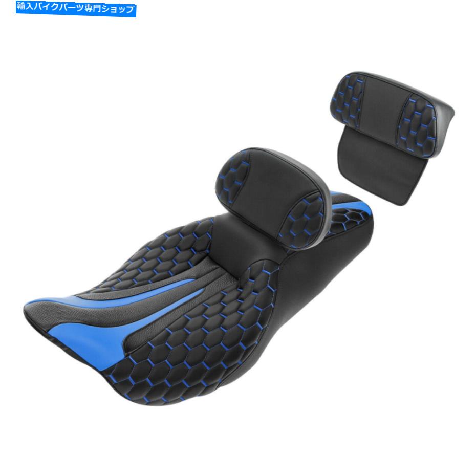 シート 乗客の運転席＆背もたれのための背もたれのフィットCVO Road King 2014-2021 Passenger Driver Seat & Backrest Fit For Harley Touring CVO Road King 2014-2021