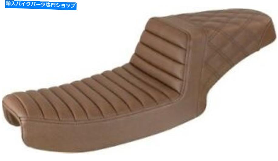 シート サドルメン茶色の後部格子ステッチステップアップシート891-04-173BR 0803-0662 Saddlemen Brown Rear Lattice Stitched Step Up Seat 891-04-173BR 0803-0662