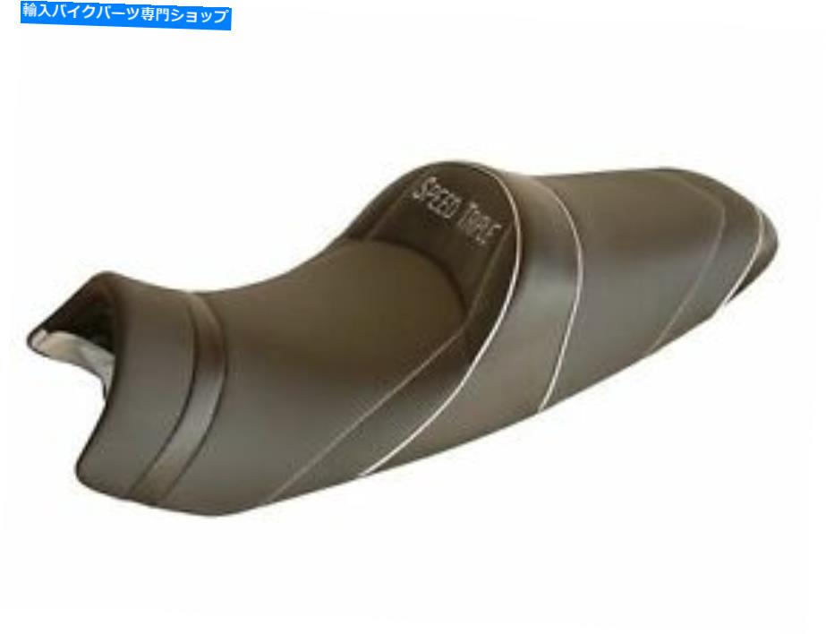 シート Triumph Speed Triple 08-10トップ販売者デラックスシートコンフォートブラックホワイト2494S TRIUMPH SPEED TRIPLE 08-10 Top Sellerie Deluxe seat Comfort Black White 2494S