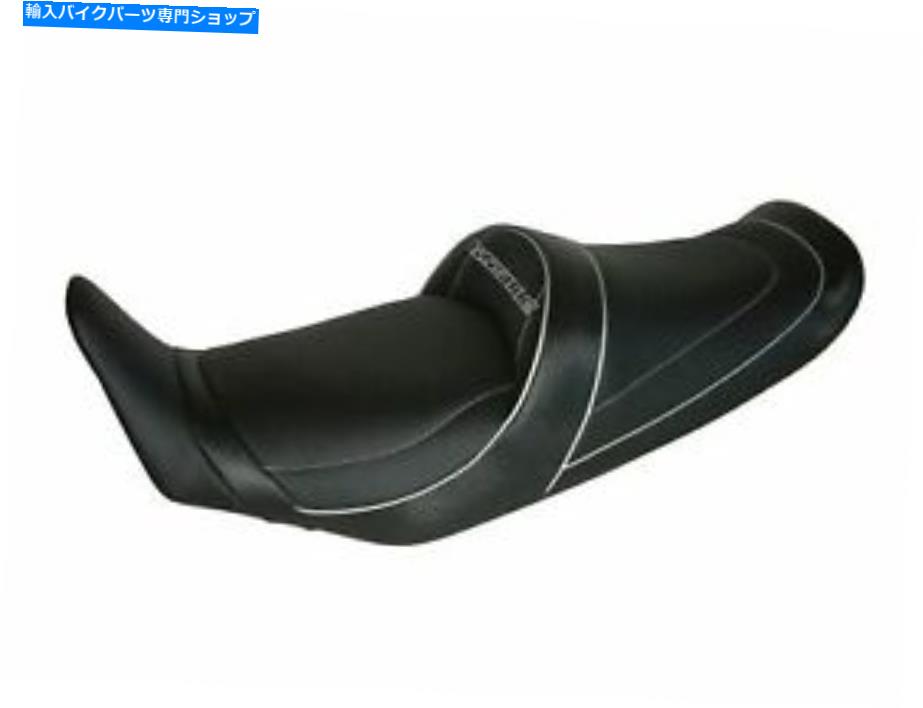 シート スズキGSE 500 1989-2001トップ販売者デラックスシートコンフォートブラックホワイト2444S Road SUZUKI GSE 500 1989-2001 Top Sellerie Deluxe seat Comfort Black White 2444S Road