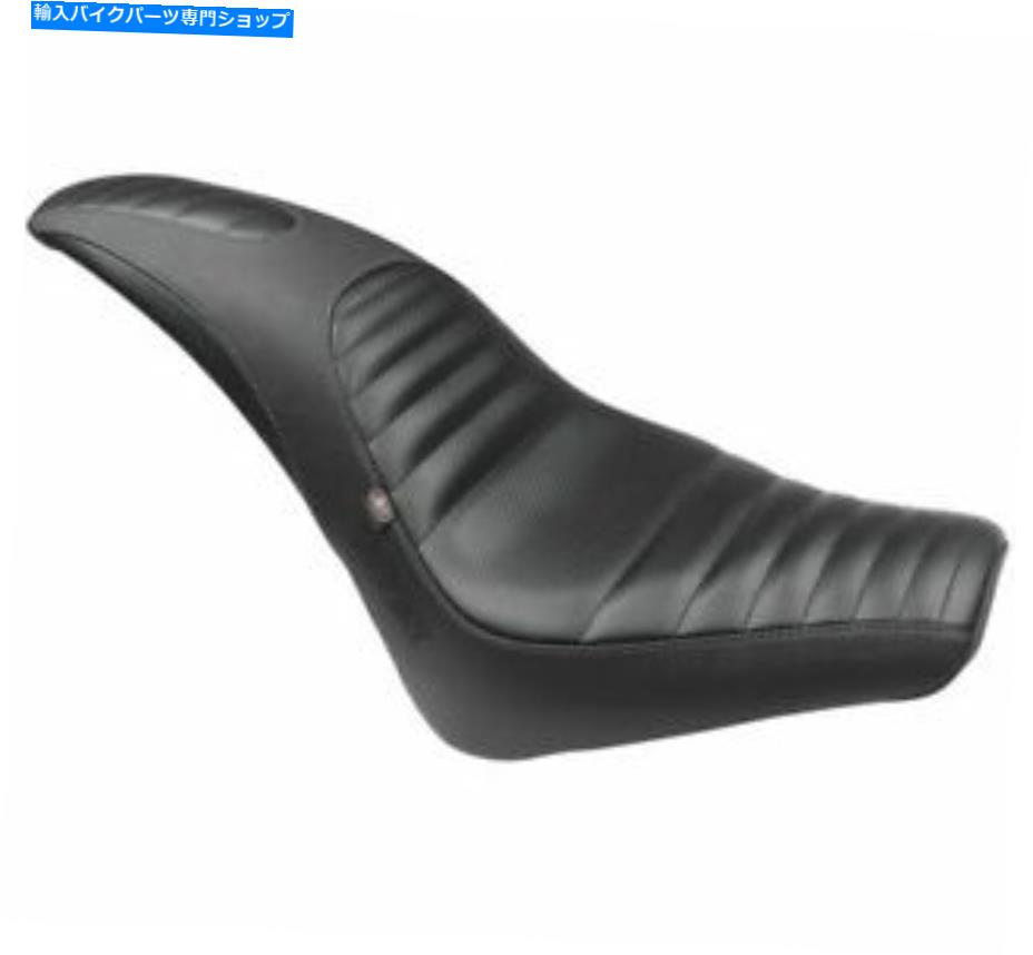 シート マスタングブラックファスバックレースシグネチャシリーズシリーズシートインディアン76636 Mustang Black Fastback Race Signature Series Seat By Jared Mees Indian 76636