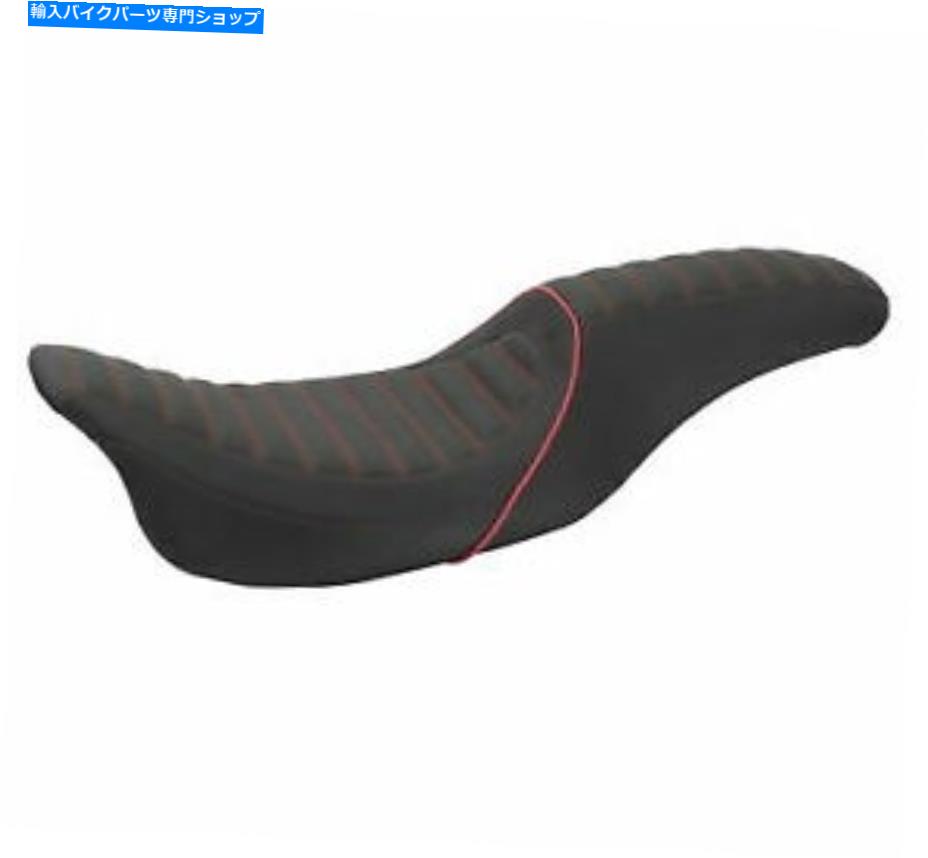  ޥ󥰥꡼С㡼ˡ֥å꡼ȥ饤2åץȥϡ졼08-2020ġ󥰥ե Mustang Revere Journey Black Cherry Stripe 2-Up Seat Harley 08-2020 touring FLT