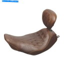 シート Mustang W.Tripper Solo Seat Rest Diamond Braun for Harley-Davidson Flhr Flhx...