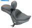  ޥ󥰥磻ɥġ󥰥ġԡդɥ饤СХå쥹ȥå79620 Mustang Wide Touring Two-Piece Seat with Driver Backrest Studded 79620