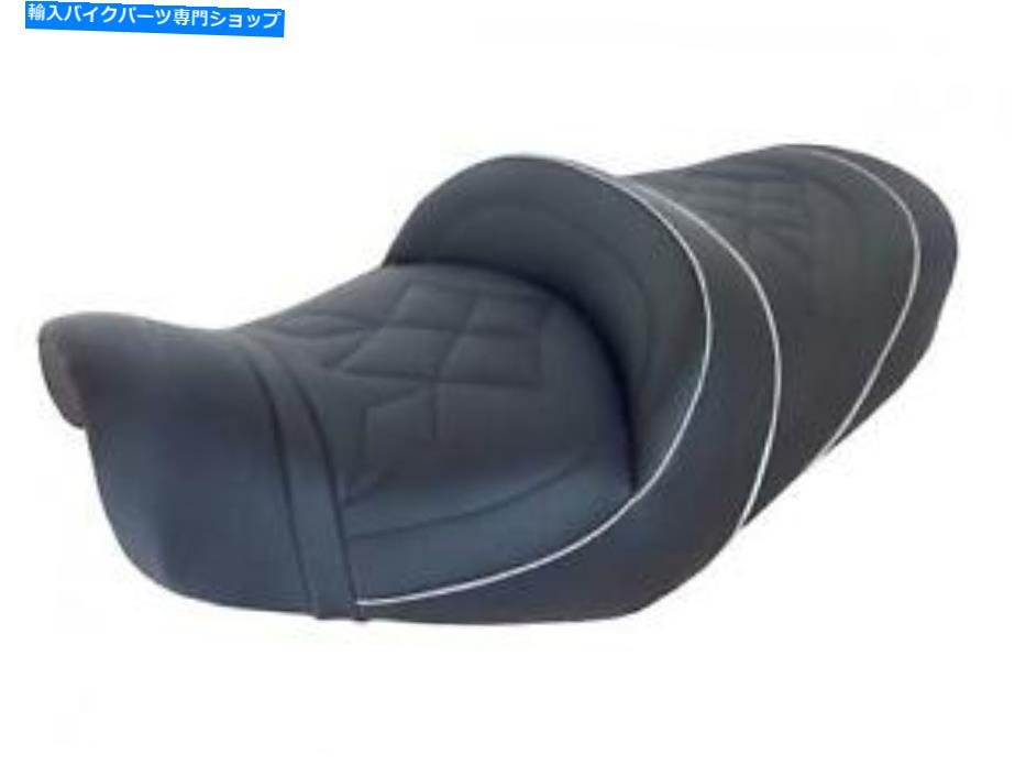シート Suzuki GSX 1200 98-01トップ販売者デラックスシートコンフォートブラックホワイト4572S Road SUZUKI GSX 1200 98-01 Top Sellerie Deluxe seat Comfort Black White 4572S Road