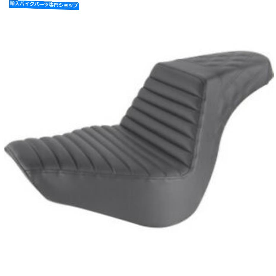 シート サドルメン黒ステップ2アップラティスステッチタックNロールシートハーレーソフトM8 FLFB Saddlemen Black Step 2 Up Lattice Stitch Tuck N Roll Seat Harley Softail M8 FLFB