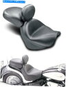 シート スズキ79283のためのバックレストムマスタング2ピースワイドツーリングオリジナルシート Mustang Two Piece Wide Touring Original Seat W/ Backrest For Suzuki 79283