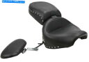 シート ドライバーバックレスト79190付きマスタングワイドツーリングツーピースシート Mustang Wide Touring Two-Piece Seat with Driver Backrest 79190