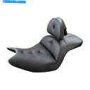 シート 枕トップ豪華な快適さI14-07-181BRHCT付きサドルメン加熱道路ソファシート Saddlemen Heated Road Sofa Seat w...