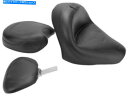シート マスタングワイドツーリングツーピースシートドライバーバックレストビンテージ79327 Mustang Wide Touring Two-Piece Se...