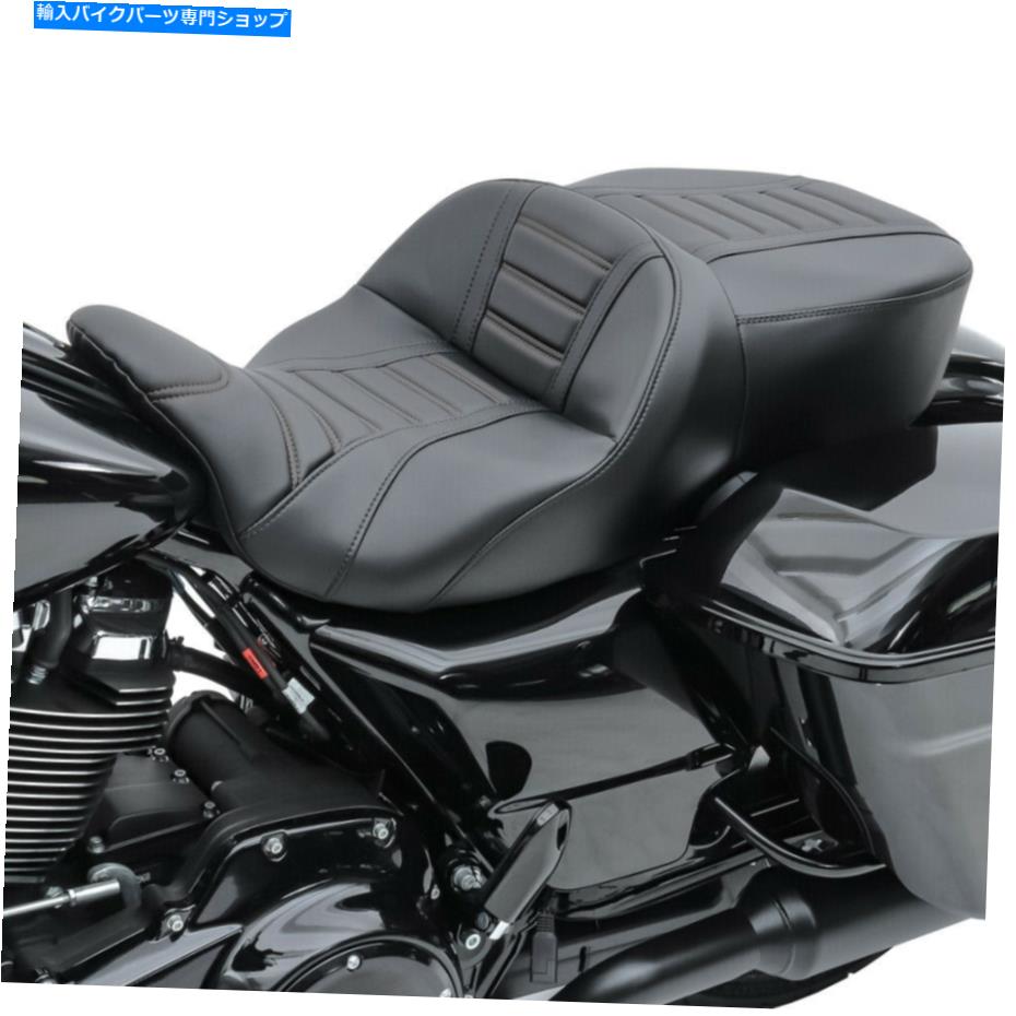 Harley Road King 14-21եȥCRAFTRIDS TG3֥å Seat for Harley Road King 14-21 comfort seat Craftride TG3 black