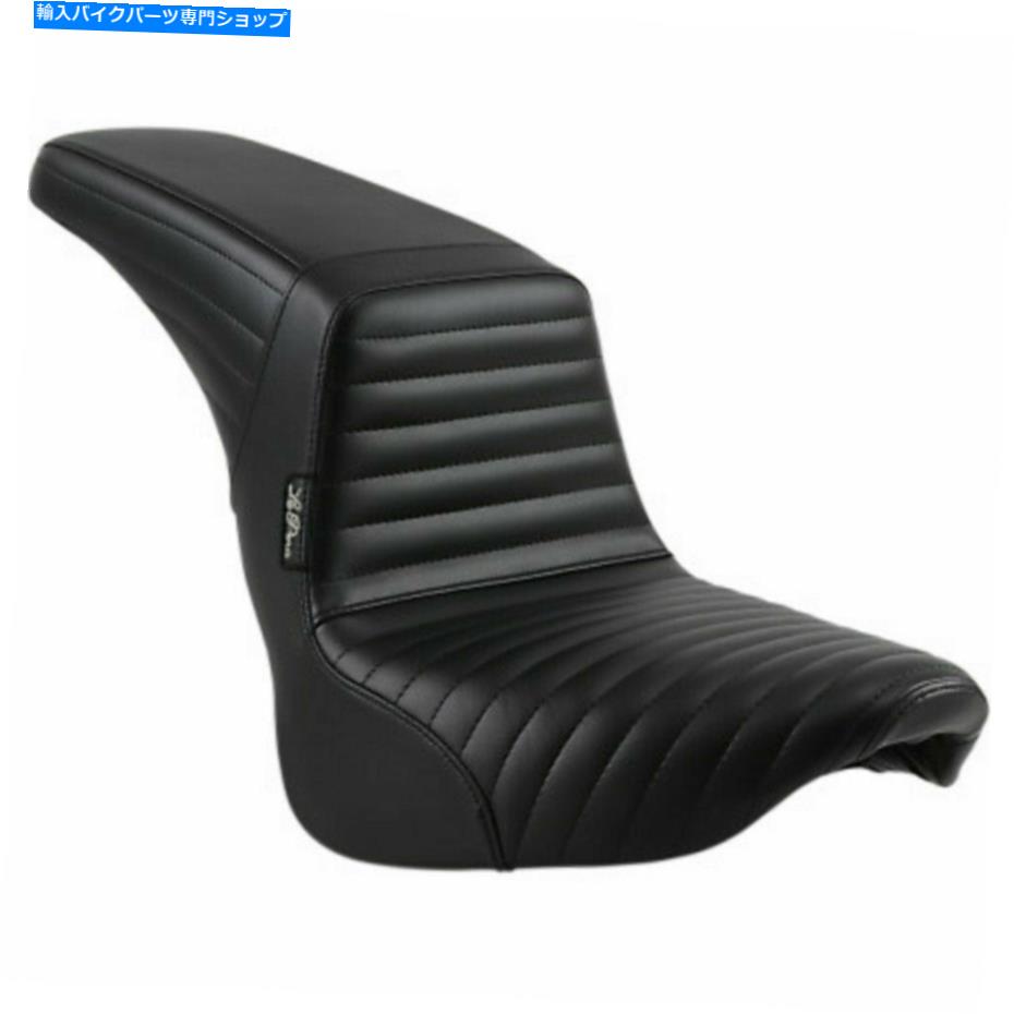 シート Le Pera Kick Flipプリーツステッチステップ2上シートハーレーソフト化FXBR FLFB M8 18 + Le Pera Kick Flip Pleated Stitch Step 2 Up Seat Harley Softail FXBR FLFB M8 18+