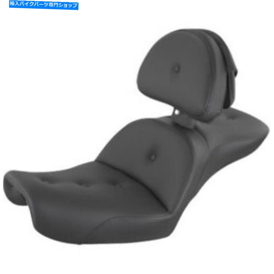 シート Saddlemen ExplorerツーリングピローRS 2アップシートバックレストハーレーダイナFXD 96-03 Saddlemen Explorer Touring Pillow RS 2 Up Seat Backrest Harley Dyna FXD 96-03