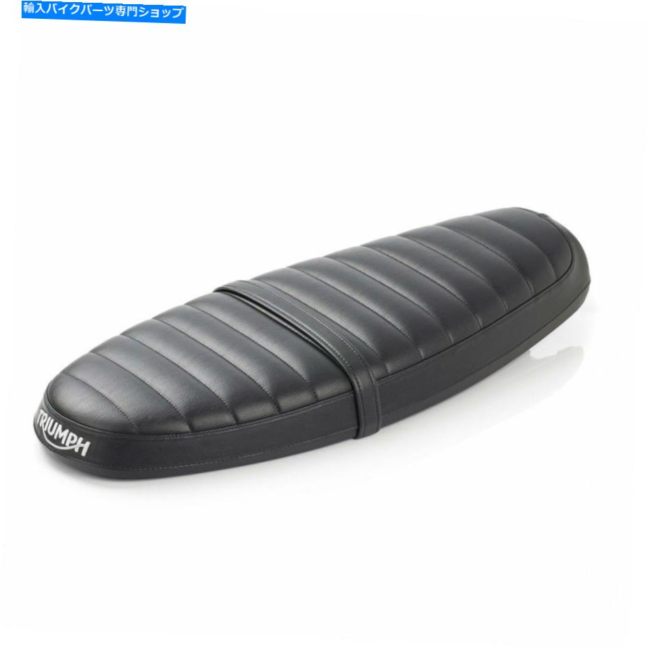 シート TriumphオートバイブラックリブベンチシートA9708592 Triumph Motorcycles Black Ribbed Bench Seat A9708592
