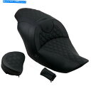 シート Saddlemen Roadsofa Heated Seat - ダイヤモンド - 背もたれ（ブラック）H23-20-182BRHCT Saddlemen Roadsofa Heated Seat - Diamond - Backrest (Black) H23-20-182BRHCT