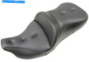 シート 加熱道路ソファレザーピロー2アップシートブラックゲル808-07B-181THC FLHTCUTG Heated Road Sofa Leather P...