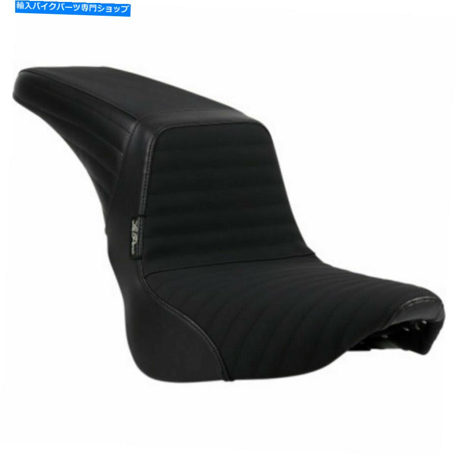 シート Le PeraキックフリッププリーツGRIPPテープステップ2 FXBR FLFBアップシートハーレー18+ソフト Le Pera Kick Flip Pleated Gripp Tape Step 2 FXBR FLFB Up Seat Harley 18+ Softail