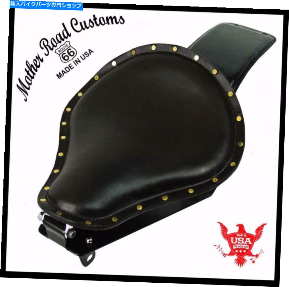 シート 2014-2021ヤマハボルトスプリングシートコンバージョンキットPパッドBLK BRリベットRスペックBCS 2014-2021 Yamaha Bolt Spring Seat Conversion Kit P-Pad Blk Br Rivets R-Spec bcs