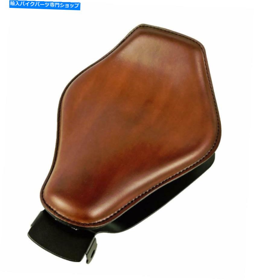 シート 2010-2021スポーツスターハーレースプリングシートブラウンレザースナブノーズマウントキットBC..