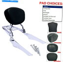シーシーバー Chrome Sissy Bar Backrest 1998年のヤマハVスター650カスタム Chrome Sissy Bar Backrest with Luggage Rack for 1998-up Yamaha V Star 650 Custom(2)