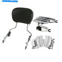 シーシーバー Sissy Bar PADステルス荷物ラックラックドックハードウェアフィットハーレーツーリング2009-13 Sissy Bar Pad Stealth Luggage Rack Dock Hardware Fit For Harley Touring 2009-13(2)