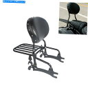 シーシーバー Backrest Sissy Bar W /荷物ラックのパッド荷物ラック2016-2018 Backrest Sissy Bar W/ Pad Luggage Rack For Indian Chief Dark Horse 2016-2018 US