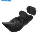 シーシーバー 運転席旅客席の背もたれのSissy Bar Pad Fit for Harley Touring FL 2009-2021 Driver Pass...
