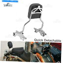 シーシーバー ハーレーファットボブFXFB FXFBS 18+のための取り外し可能なアップライトホールファーストバックレストSissy Bar Detachab...
