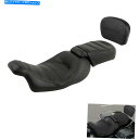 シーシーバー ハーレーツーリングCVO Road King 09-21のライダー助手席&Sissy Bar Padフィット Rider Passenger Seat & Sissy Bar Pad Fit For Harley Touring CVO Road King 09-21(2)